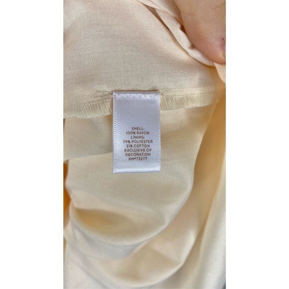 Laured Conrad Women's Peach Cottage Core Tiered Ruffled Peasant Midi Sundress XL - Picture 4 of 4